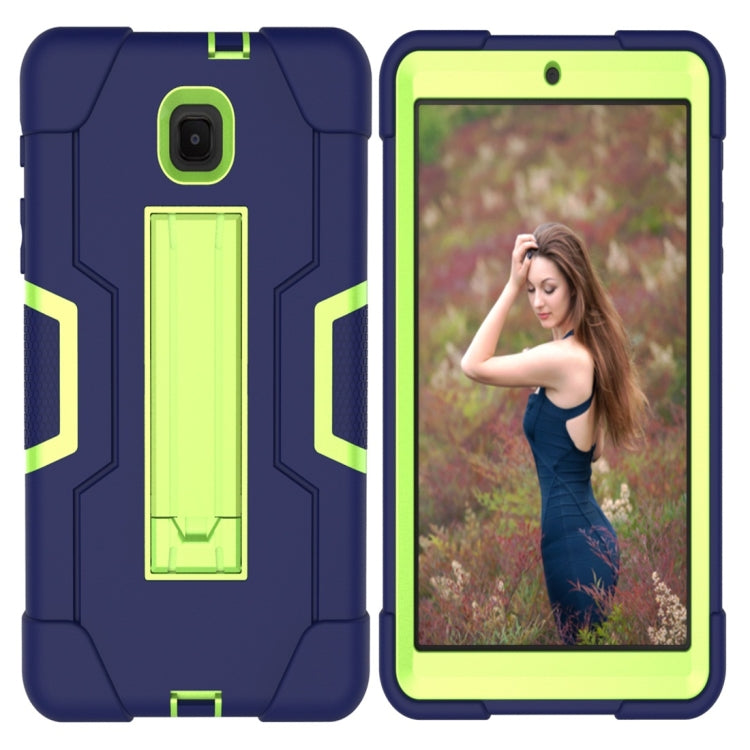 For Galaxy Tab A 8.0 (2018) T387  Contrast Color Silicone + PC Combination Case with Holder