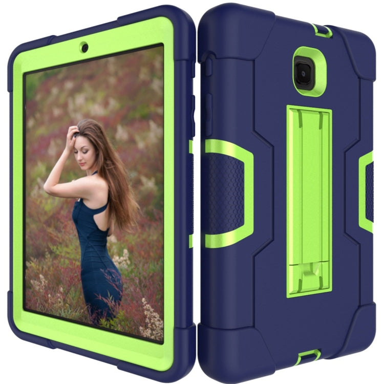 For Galaxy Tab A 8.0 (2018) T387  Contrast Color Silicone + PC Combination Case with Holder