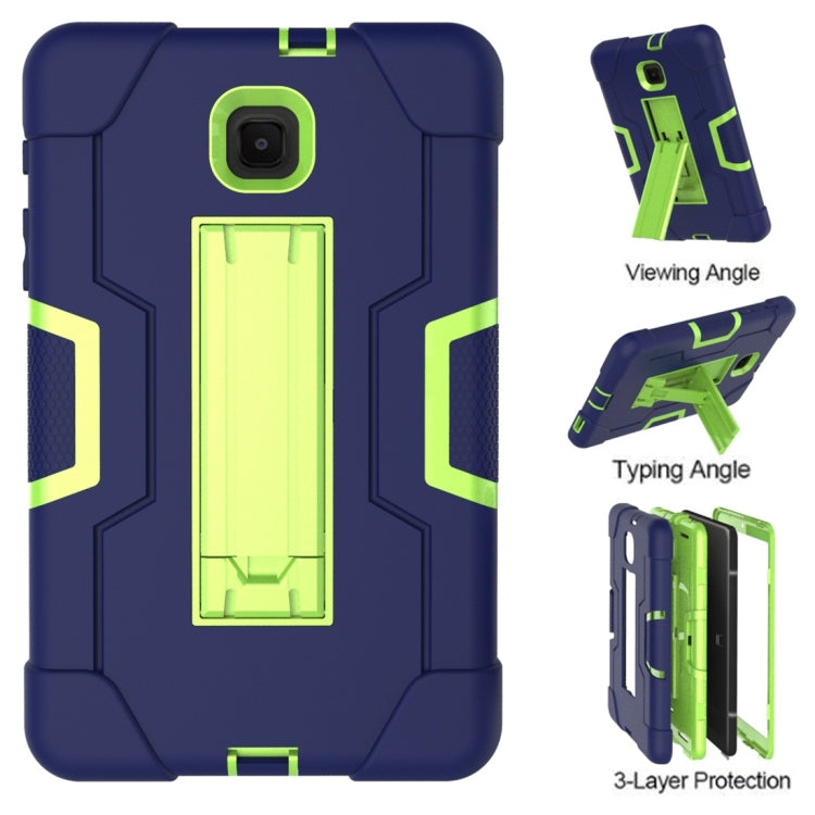 For Galaxy Tab A 8.0 (2018) T387  Contrast Color Silicone + PC Combination Case with Holder