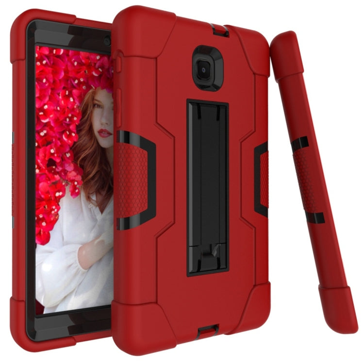 For Galaxy Tab A 8.0 (2018) T387  Contrast Color Silicone + PC Combination Case with Holder