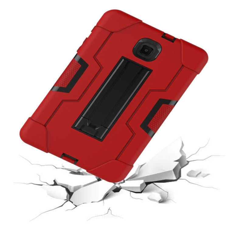 For Galaxy Tab A 8.0 (2018) T387  Contrast Color Silicone + PC Combination Case with Holder