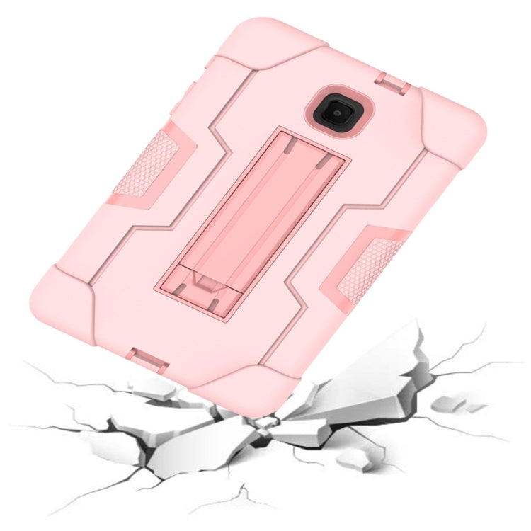 For Galaxy Tab A 8.0 (2018) T387  Contrast Color Silicone + PC Combination Case with Holder