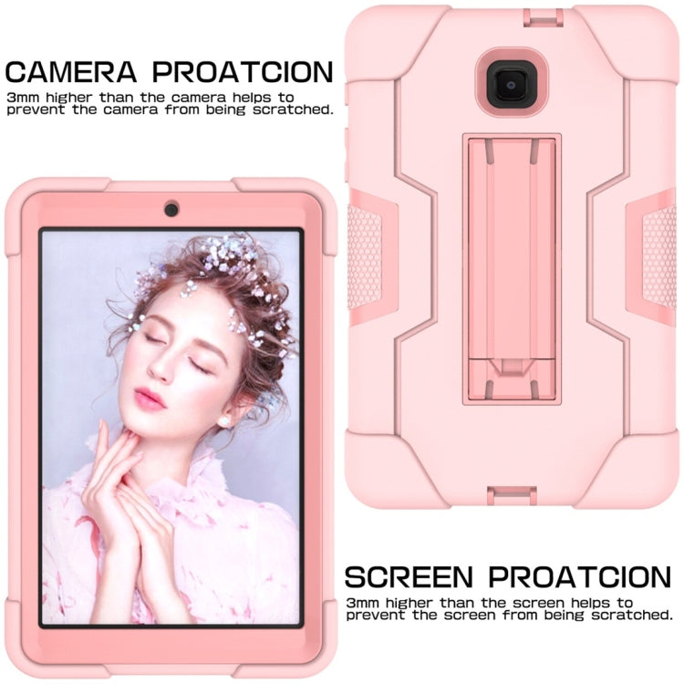 For Galaxy Tab A 8.0 (2018) T387  Contrast Color Silicone + PC Combination Case with Holder
