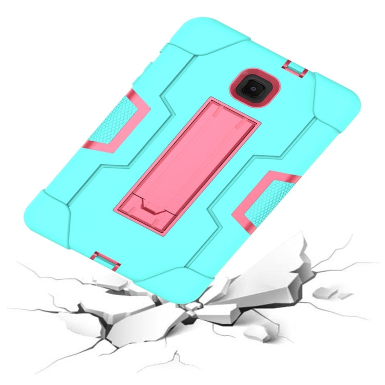 For Galaxy Tab A 8.0 (2018) T387  Contrast Color Silicone + PC Combination Case with Holder