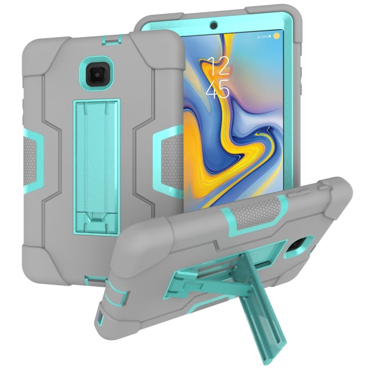 For Galaxy Tab A 8.0 (2018) T387  Contrast Color Silicone + PC Combination Case with Holder