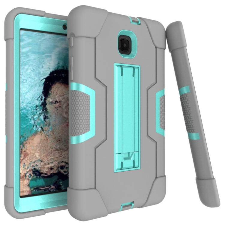 For Galaxy Tab A 8.0 (2018) T387  Contrast Color Silicone + PC Combination Case with Holder