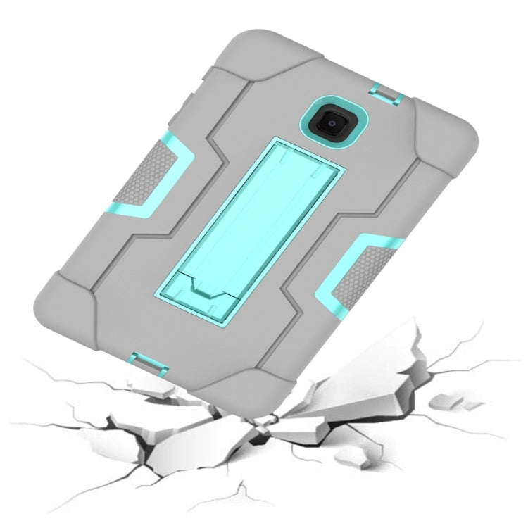 For Galaxy Tab A 8.0 (2018) T387  Contrast Color Silicone + PC Combination Case with Holder