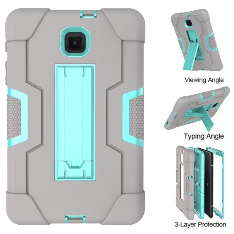 For Galaxy Tab A 8.0 (2018) T387  Contrast Color Silicone + PC Combination Case with Holder