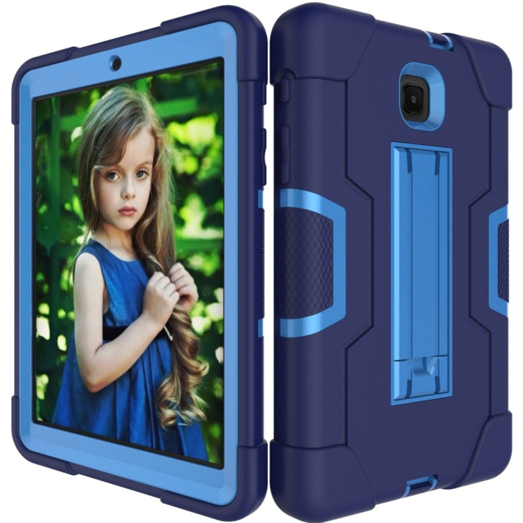 For Galaxy Tab A 8.0 (2018) T387  Contrast Color Silicone + PC Combination Case with Holder