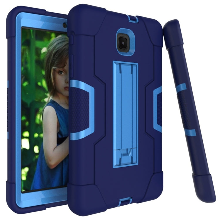 For Galaxy Tab A 8.0 (2018) T387  Contrast Color Silicone + PC Combination Case with Holder