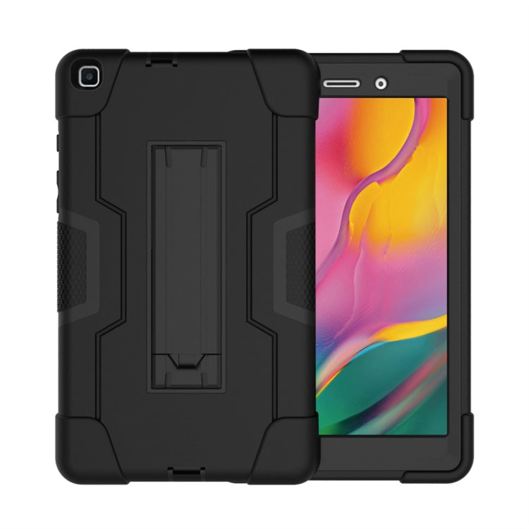 For Galaxy Tab A 8.0 (2019) T290  Contrast Color Silicone + PC Combination Case with Holder