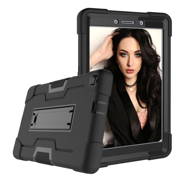 For Galaxy Tab A 8.0 (2019) T290  Contrast Color Silicone + PC Combination Case with Holder