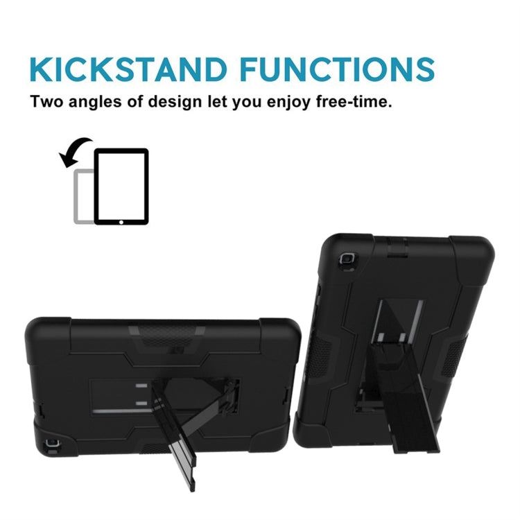 For Galaxy Tab A 8.0 (2019) T290  Contrast Color Silicone + PC Combination Case with Holder
