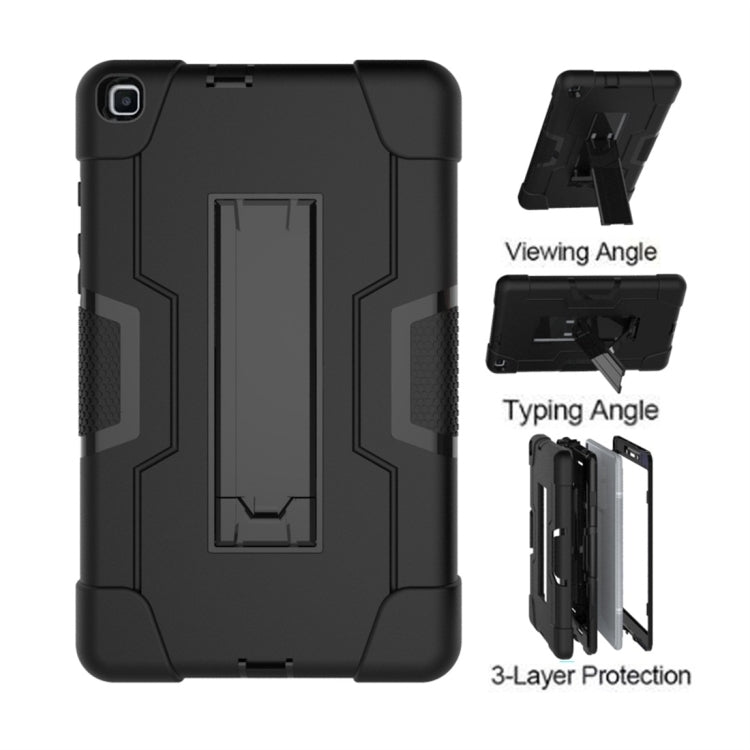 For Galaxy Tab A 8.0 (2019) T290  Contrast Color Silicone + PC Combination Case with Holder