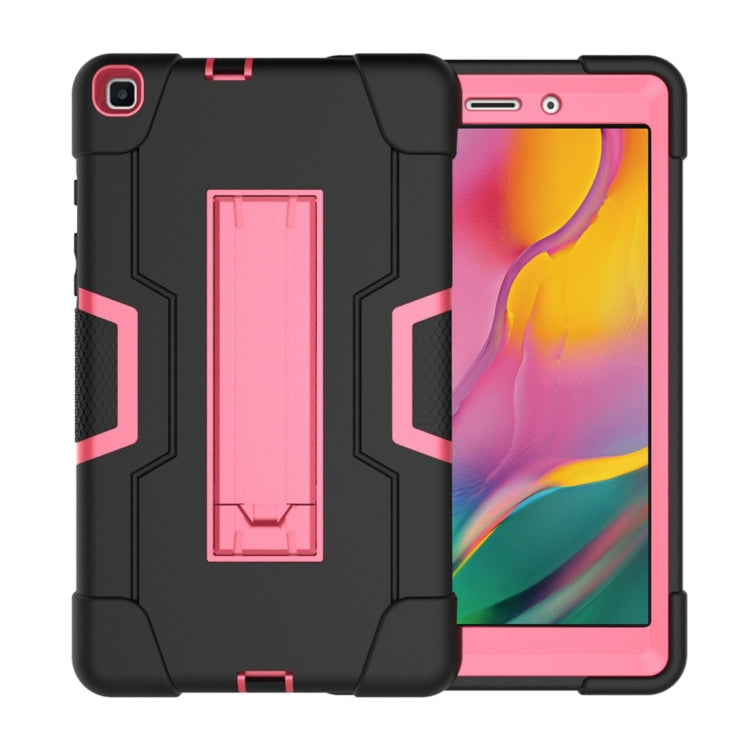 For Galaxy Tab A 8.0 (2019) T290  Contrast Color Silicone + PC Combination Case with Holder