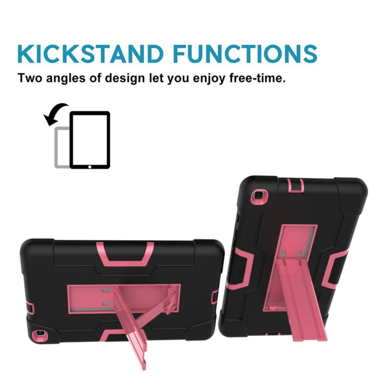 For Galaxy Tab A 8.0 (2019) T290  Contrast Color Silicone + PC Combination Case with Holder