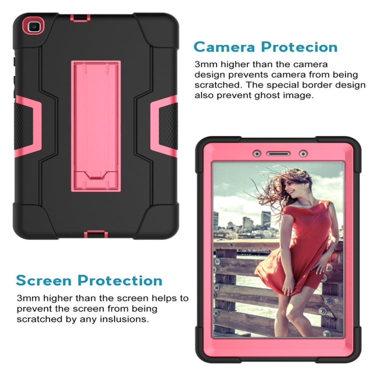 For Galaxy Tab A 8.0 (2019) T290  Contrast Color Silicone + PC Combination Case with Holder