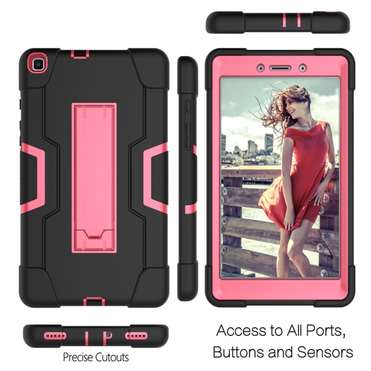 For Galaxy Tab A 8.0 (2019) T290  Contrast Color Silicone + PC Combination Case with Holder