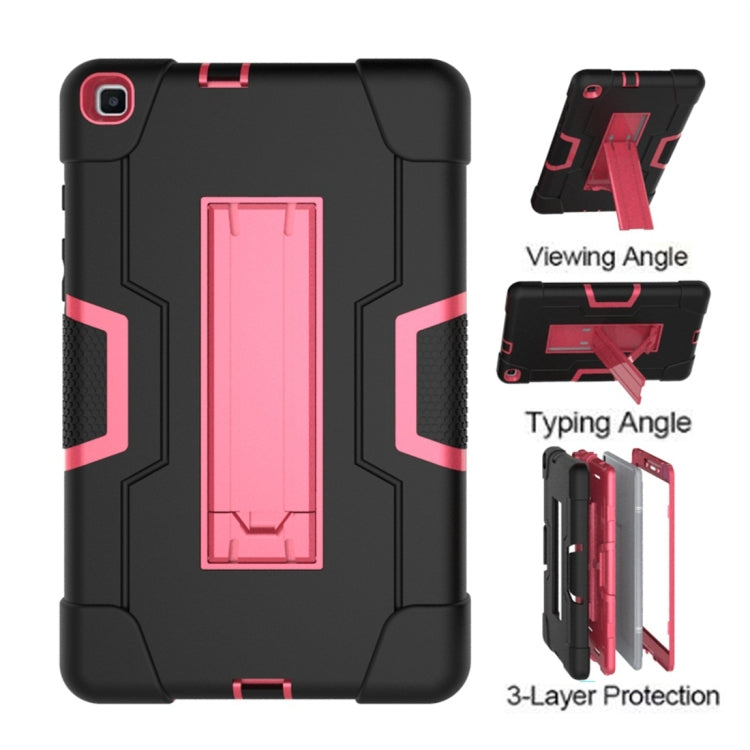 For Galaxy Tab A 8.0 (2019) T290  Contrast Color Silicone + PC Combination Case with Holder