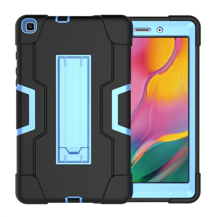 For Galaxy Tab A 8.0 (2019) T290  Contrast Color Silicone + PC Combination Case with Holder