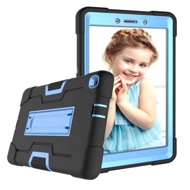 For Galaxy Tab A 8.0 (2019) T290  Contrast Color Silicone + PC Combination Case with Holder