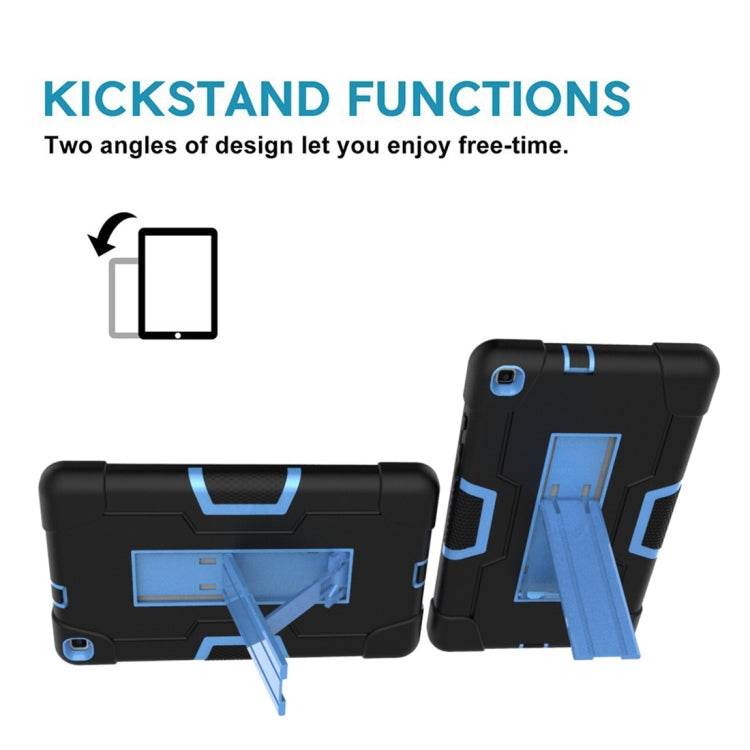 For Galaxy Tab A 8.0 (2019) T290  Contrast Color Silicone + PC Combination Case with Holder