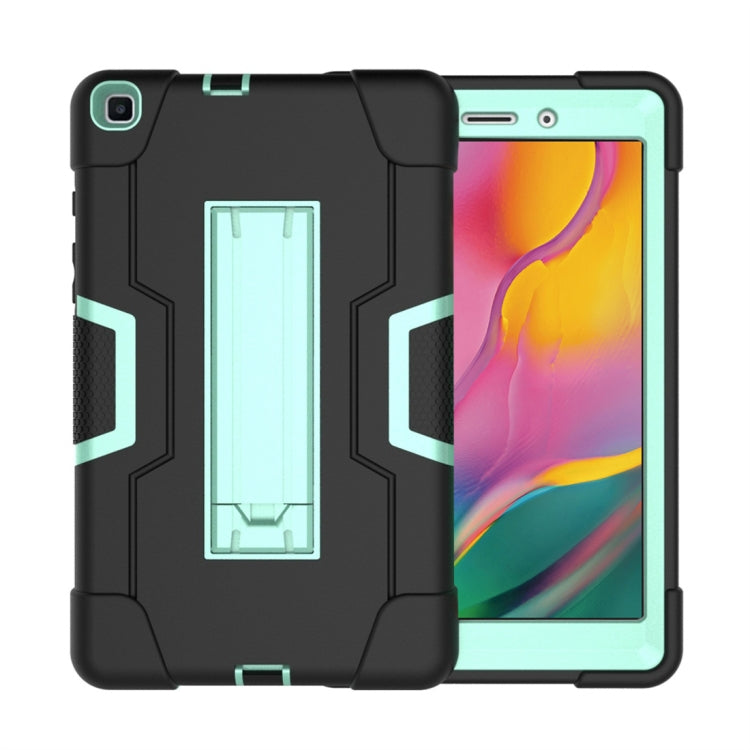 For Galaxy Tab A 8.0 (2019) T290  Contrast Color Silicone + PC Combination Case with Holder