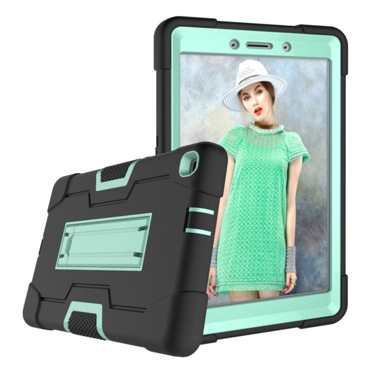 For Galaxy Tab A 8.0 (2019) T290  Contrast Color Silicone + PC Combination Case with Holder