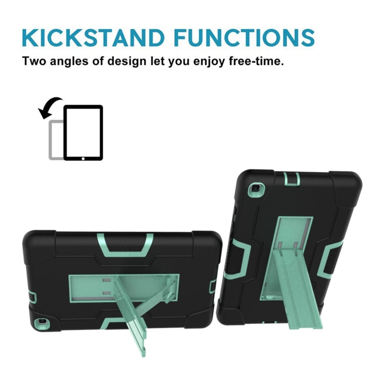 For Galaxy Tab A 8.0 (2019) T290  Contrast Color Silicone + PC Combination Case with Holder