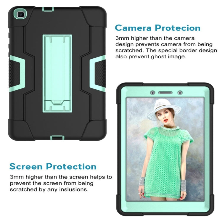 For Galaxy Tab A 8.0 (2019) T290  Contrast Color Silicone + PC Combination Case with Holder
