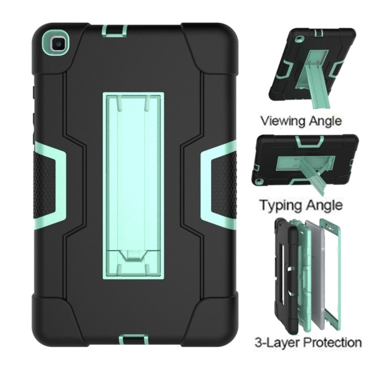 For Galaxy Tab A 8.0 (2019) T290  Contrast Color Silicone + PC Combination Case with Holder