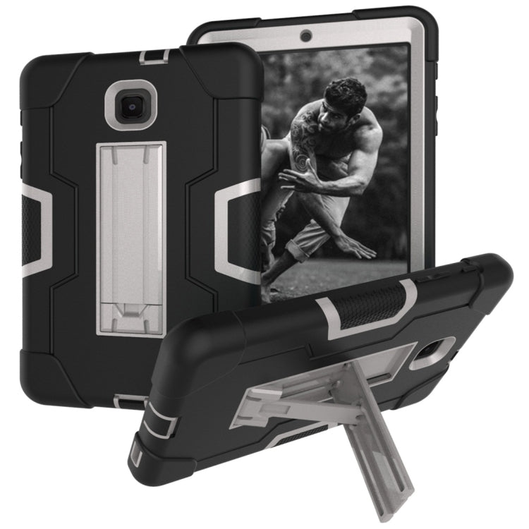 For Galaxy Tab A 8.0 (2019) T290  Contrast Color Silicone + PC Combination Case with Holder