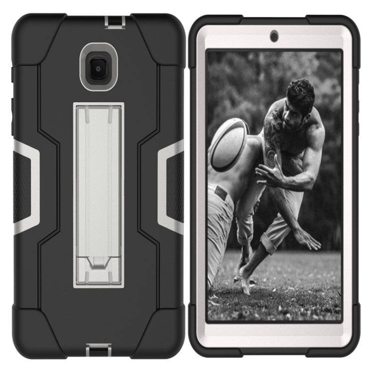 For Galaxy Tab A 8.0 (2019) T290  Contrast Color Silicone + PC Combination Case with Holder