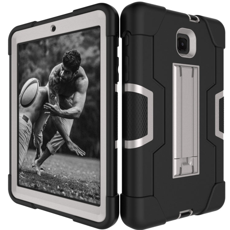 For Galaxy Tab A 8.0 (2019) T290  Contrast Color Silicone + PC Combination Case with Holder