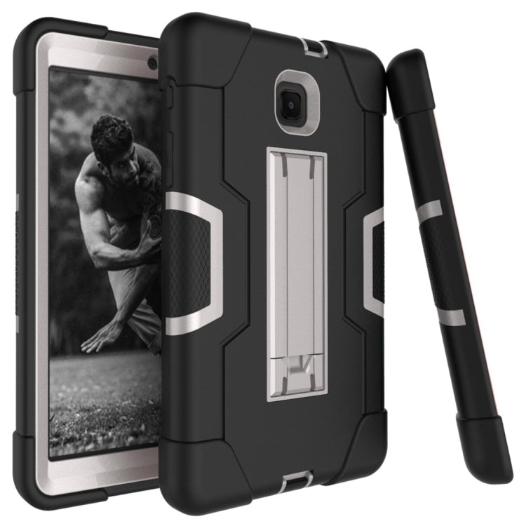 For Galaxy Tab A 8.0 (2019) T290  Contrast Color Silicone + PC Combination Case with Holder