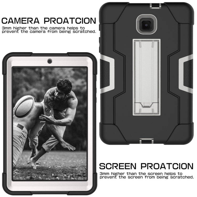 For Galaxy Tab A 8.0 (2019) T290  Contrast Color Silicone + PC Combination Case with Holder