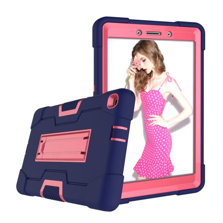 For Galaxy Tab A 8.0 (2019) T290  Contrast Color Silicone + PC Combination Case with Holder