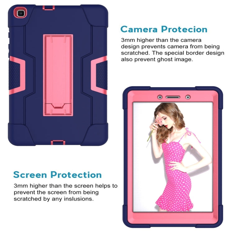 For Galaxy Tab A 8.0 (2019) T290  Contrast Color Silicone + PC Combination Case with Holder