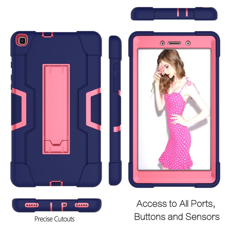For Galaxy Tab A 8.0 (2019) T290  Contrast Color Silicone + PC Combination Case with Holder