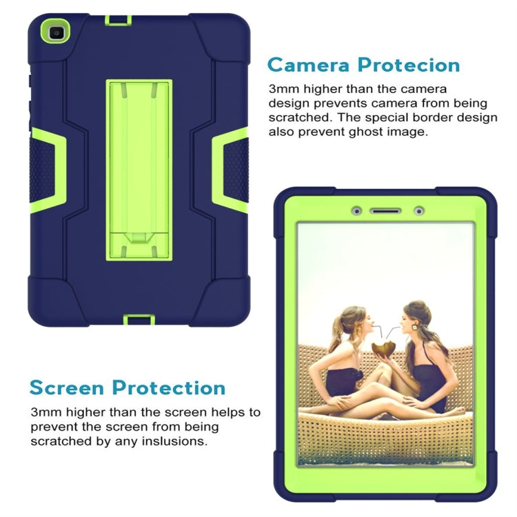 For Galaxy Tab A 8.0 (2019) T290  Contrast Color Silicone + PC Combination Case with Holder