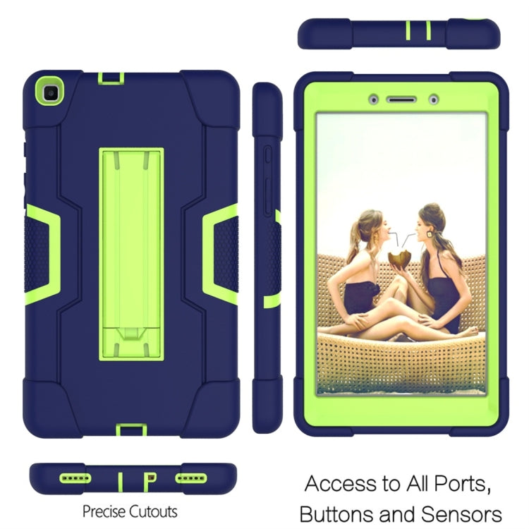 For Galaxy Tab A 8.0 (2019) T290  Contrast Color Silicone + PC Combination Case with Holder