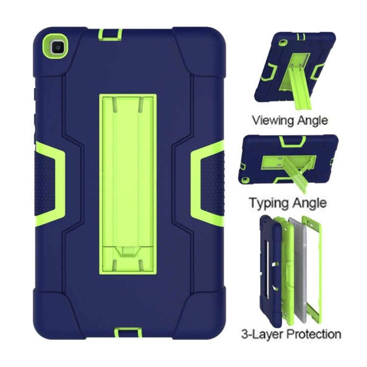 For Galaxy Tab A 8.0 (2019) T290  Contrast Color Silicone + PC Combination Case with Holder
