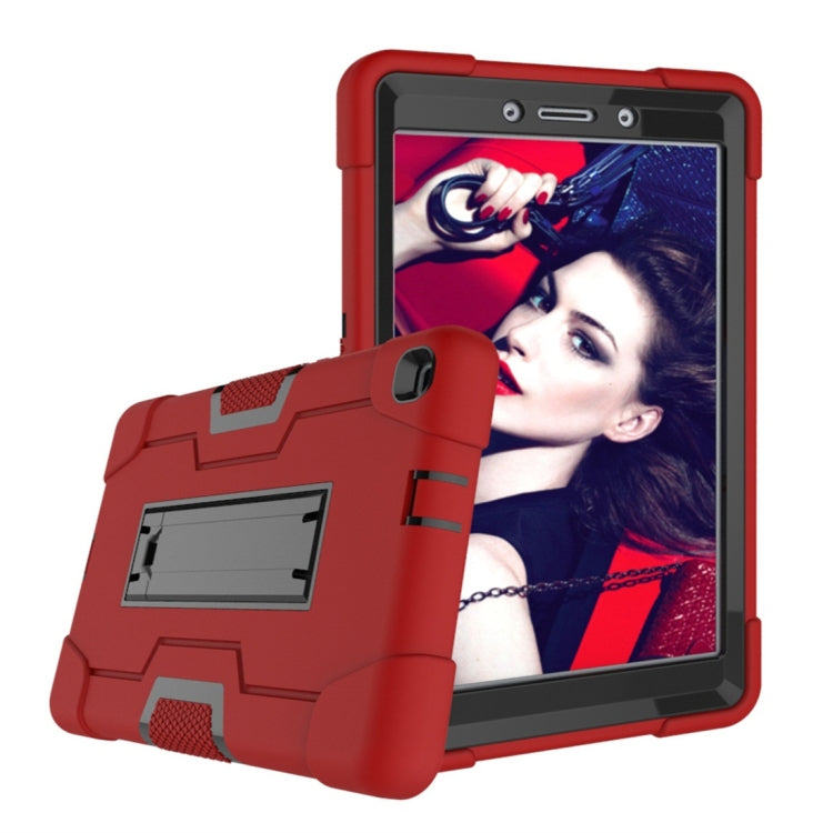 For Galaxy Tab A 8.0 (2019) T290  Contrast Color Silicone + PC Combination Case with Holder