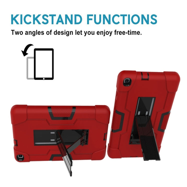 For Galaxy Tab A 8.0 (2019) T290  Contrast Color Silicone + PC Combination Case with Holder