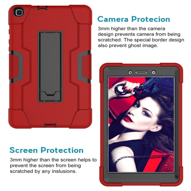 For Galaxy Tab A 8.0 (2019) T290  Contrast Color Silicone + PC Combination Case with Holder