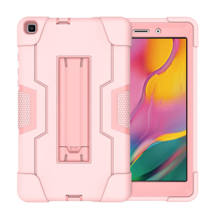 For Galaxy Tab A 8.0 (2019) T290  Contrast Color Silicone + PC Combination Case with Holder
