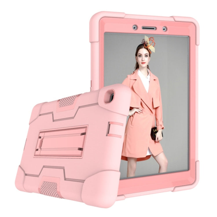 For Galaxy Tab A 8.0 (2019) T290  Contrast Color Silicone + PC Combination Case with Holder