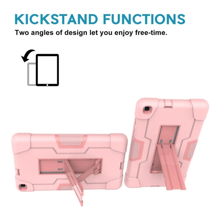 For Galaxy Tab A 8.0 (2019) T290  Contrast Color Silicone + PC Combination Case with Holder