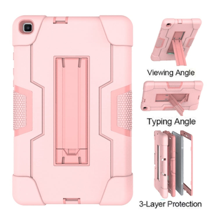 For Galaxy Tab A 8.0 (2019) T290  Contrast Color Silicone + PC Combination Case with Holder