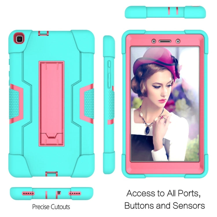 For Galaxy Tab A 8.0 (2019) T290  Contrast Color Silicone + PC Combination Case with Holder